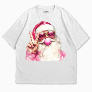 Remera | Oversize | Buzo - Santa Cool "Peace & Love" - Edición Navidad